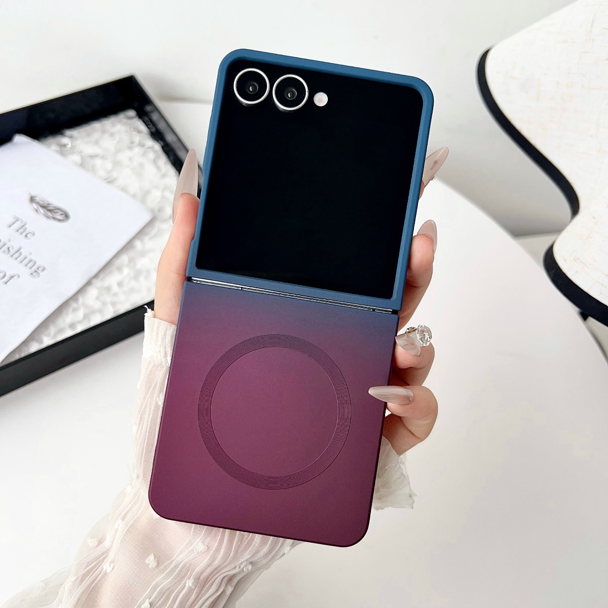 Gradient Liquid Silicone Soft  - Liquid Silicone Magnetic Phone Case review and price