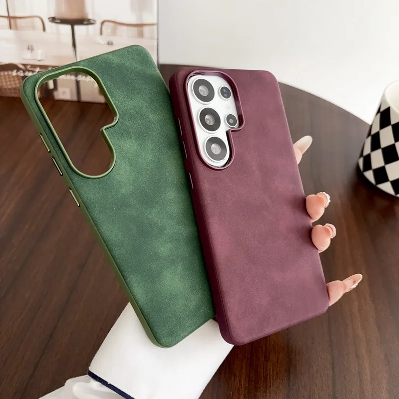 Retro PU Leather Texture Phone - Matte Hard Pc Back Case review and price