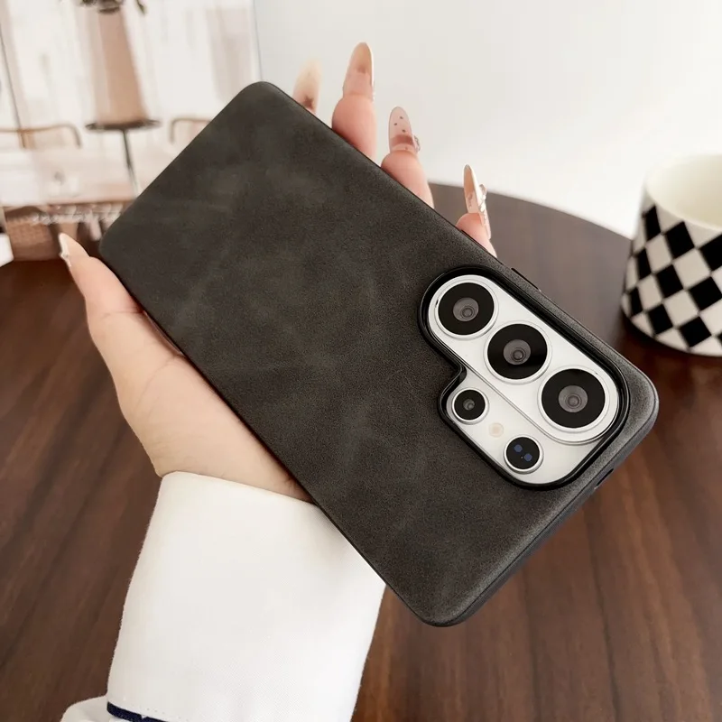 Retro PU Leather Texture Phone - Matte Hard Pc Back Case review and price